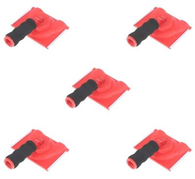 Lot de 5 rouleaux et pinceaux pour peinture facile et sans effort pour peinture murale, outils de bordure, plinthes, 1 pinceau + 1 kit d'éponge