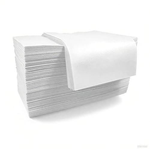 400 Sheets Nail Dust Collector Filter Paper, Disposable Nail Art Vacuum Cleaner Filter Paper Nail Dust Filters Nail Vacuum Dust Collector Filters Film Paper Nail Dust Extractor Accessory (White)