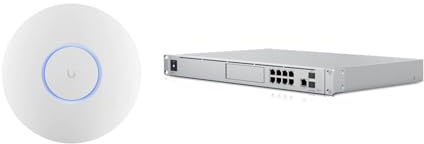 NexaCore Ubiquiti U6+ paket + UDM-SE - WiFi 6 åtkomstpunkt (1500 ft², 2 x 2 MIMO, 300+ kunder) + UniFi Dream Machine Special Edition Router med integrerad PoE-omkopplare och NVR