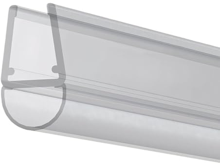 Guarnizione per porta doccia laterale da 6 mm, di alta qualità, impermeabile e silenziosa e durevole, adatta per tutti i tipi di porte del bagno (4 metri)
