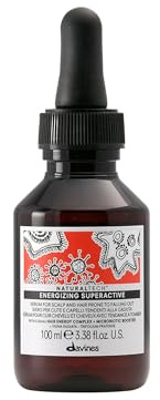 Davines Naturaltech Energizing Superactive Anytime, Stimulating & Fortifying for Thinning Hair & Hair Loss - With Caffeine Phytoceuticals - Thickening Serum, Travel Size, 3.38 Fl Oz