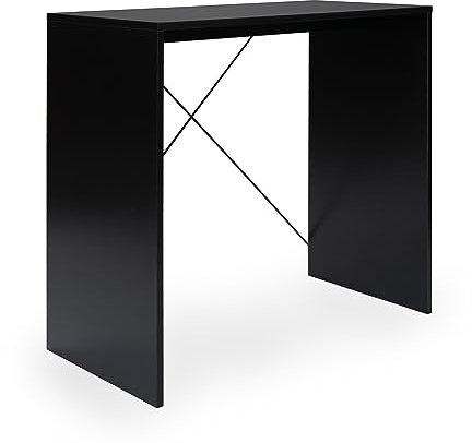 Absolute Deal Hybrid Small Office Desk 80cm Study Table Laptop Desks & Workstations - Compact & Lightweight - 80x40x72cm - Black Desk