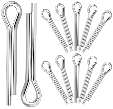 Qrity 20 Stück Edelstahl Splinte Pin, M3 x 20mm Federsplint, Sicherungssplinte, Federsplinte Clips für Landwirtschaft, Industrie, Bau