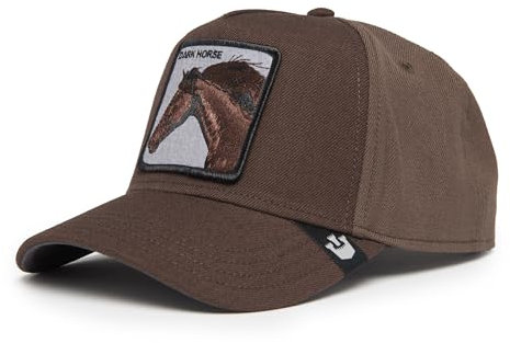 Goorin Bros. Gorra de camionero de la colección All Over Wool para hombre y mujer, Marrón (Dark Horse Field 100), talla única