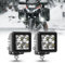 CO LIGHT 2 Stück 54W Motorrad LED Zusatzscheinwerfer 12V 24V 6500K Quadratischer LED Zusatzscheinwerfer,Kompatibel mit Dirt Bikes, Trucks, ATVs, UTVs