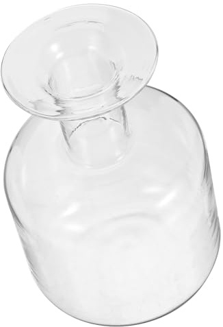 Gatuida Jarrón de Vidrio Transparente para Decoración de Mesa Recipiente Hidropónico Cuadrado para Flores Secas y Arreglos Maceta Pequeña con Base Plana Resistente para Hogar y Oficina