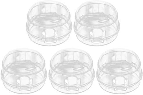 GETAJGHSD 5pezzi Copri Manopole Fornello Gas in Plastica Resistente al Calore e All'usura per Cucina Sicura Protezione Manopole Forno per Casa