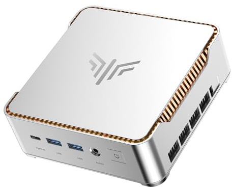 KAMRUI Pinova P2 Mini Gaming PC, Core i5-12600H(Beats 1185G7/12450H), 32GB DDR4 1TB SSD Mini PC, 12C/16T, 4.5GHz, 4K Triple Display(DP+HDMI+USB-C)/WiFi6/BT5.2 Mini Computers for Home/Office/Business