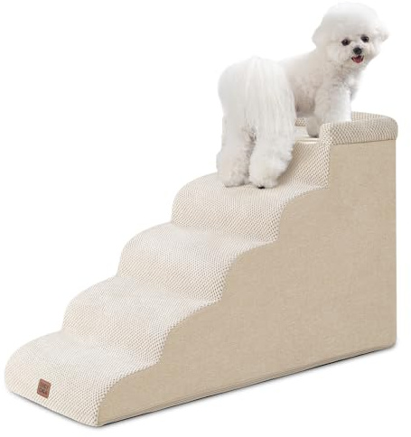 EHEYCIGA Escalier Chien 5 Marches 52.6cm H, Rampe Chien pour Canapé Lit