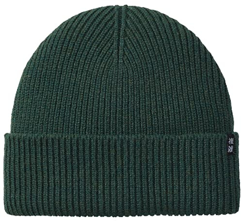 Enter the Complex® Merino Winter Mütze - Tao - 100% Merino Wolle, Beanie, Watch Cap, Strickmütze, Weich und Elastisch, Grobstrick, Damen und Herren, Dunkel Olive