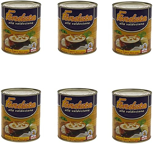 Fonduta di Fontina DOP Valle d'Aosta confezione da 6 lattine 800gr