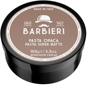 Pasta Opaca per Capelli Uomo 100g – Effetto Opaco Naturale – Tenuta Forte Lunga Durata – Styling Professionale Modellante – Pasta per Capelli Profumata Barbieri Since 1963 - Made in Italy