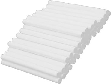 PATIKIL 100mm x 7mm Mini Adesivo a Caldo Fondi Colla Stecche, 42pz Alta Temperatura per Caldo Sciolto Colla Pistola, Latteo bianco