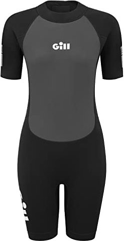 Gill Pursuit Shorty Muta in neoprene da 3 mm per tutti gli sport acquatici Paddle Board Kayak Vela Nuoto Surf per Donna, Nero, 12
