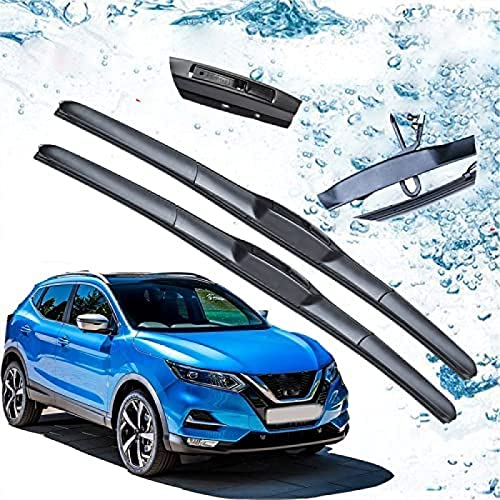 Für Nissan für Qashqai J11 2013-2019 Zubehör Auto Frontscheibe Wischerblätter Bürsten Cutter UJ Haken 2014 2015 2016 2017 2018 Scheibenwischer