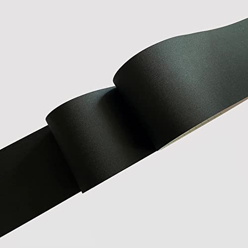 VisitRyl Bordo Adesivo per Carta da Parati 8cm x 500cm Rimovibili Bordi per Carta da Parati autoadesivi, Bordo per carta da parati per Cucina Bagno Nero