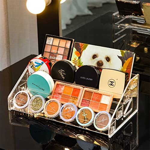 Organizador de Esmalte de Uñas 48 Botellas de 4 Capas de Pintura de Almacenamiento de Gafas de Sol de Acrílico Estante de Exhibición Titular de Los Aceites Esenciales Claro sin Necesidad de Montaje