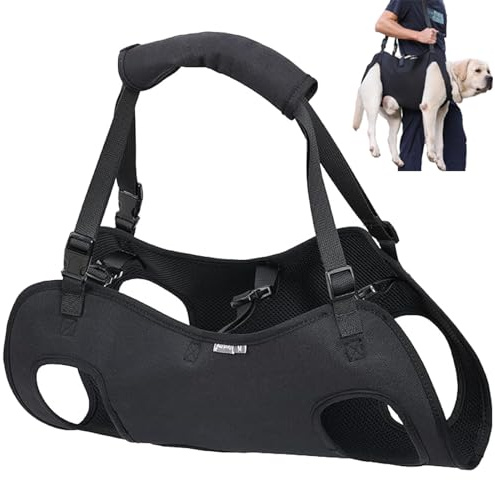 Duuclume Imbracatura di Sollevamento per Cani, Zaino di Emergenza e Supporto Riabilitazione, Cinghie Regolabili per Animali Domestici Anziani