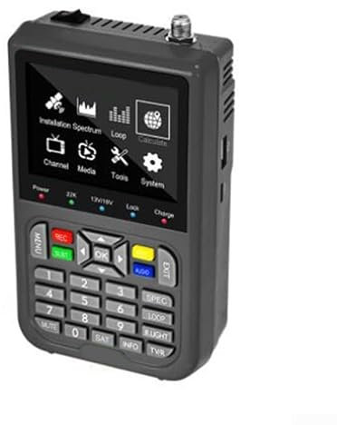Buscador de satélite digital con pantalla LCD diseñada para señales DVB y FTA, tamaño compacto para un fácil almacenamiento