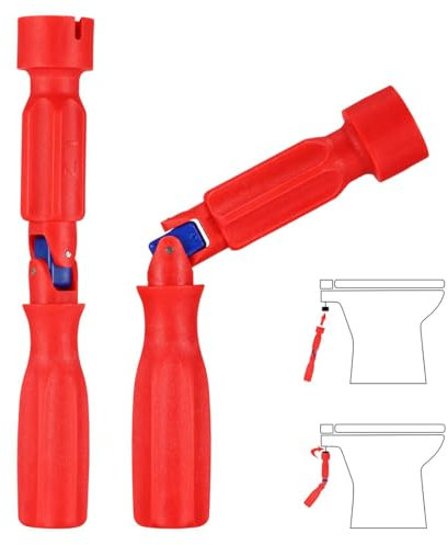 WUSJCOF Clé de montage pour siège de WC, clé universelle pour siège de toilette, adaptateur pour écrous, rallonge à cliquet, compatibilité avec aérateurs, outil sanitaire, Articulée