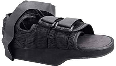 HIAKDOFT Forefoot Pressure Relief Shoes Black M Single Cloth Fixation Boot