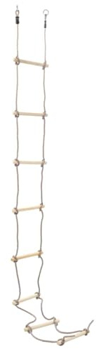 Generico Scala di Corda per Bambini 290 cm in Legno,Articoli Sportivi,Ricreazione all'aperto,Arrampicata,Fune da arrampicata-91803