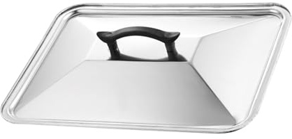 GANAZONO Coperchio per Barbecue in Acciaio Inossidabile, Paraschizzi Pentola Cucina, Anti Schizzi, Elegante e Pratico per Casa e Ristorante