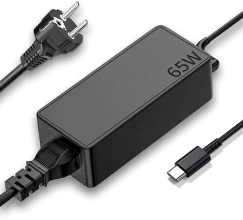 65W USB C Cargador para portátil Compatible con Lenovo ThinkPad X1 Carbon | X1 Yoga/T14/T15/T470/T480/T490/T590/E580/E590/E595/E14/E15/L14/L15/X280/X380, IdeaPad,C740/720/730/910/920, Chromebook Tipo C