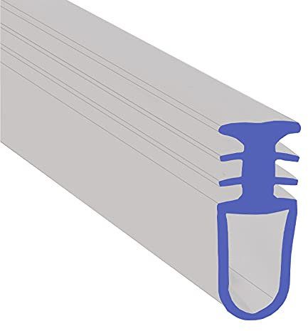 Soft Flexible Rubber Shower Seal | for Bi Folding Doors & Shower Screens | Fits Into Channel | BIF067 (1 Metre)