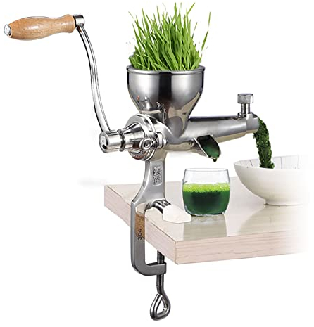 Nc Toys Manueller Weizengras Entsafter, Weizengras Handmühle, Entsafter In Lebensmittelqualität Aus Edelstahl, Mit Saugnapfbasis, Home Health Entsafter Werkzeug Für Weiches Obst, Gemüse, Blattgrün