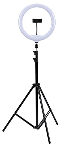 Grundig Aro de Luz Con Trípode - Ajustable Hasta 195 cm - Trípode Para Móvil - 3 Modos de Iluminación - Lámpara de Maquillaje