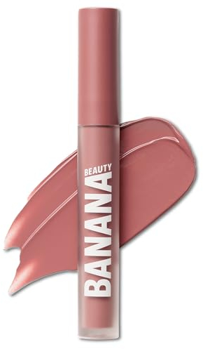 Banana Beauty Semi Matte Nude Up! Liquid Lipstick mit 10h Halt – Lippenstift für volle Lippen – Schutz vor Austrocknen & intensives Volumen – Lippenstift Matt mit rosafarbenem Unterton