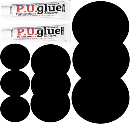 Kit de reparación de tienda de campaña – Cenador – Toldo – Sábana de suelo – Bivvy – Impermeable – Permanente – Parche resistente – Pegamento impermeable