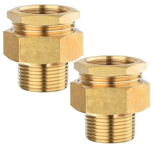 Messing Fitting Verschraubung 3/4 AG/IG, G3/4 Gewindefitting, Konischdichtend mit Außengewinde, DN20 Rohrverschraubung
