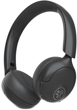 JLab Go Lux ANC Cuffie Wireless On Ear con Cancellazione Attiva del Rumore - 70+ Ore di Autonomia, Microfono Integrato, Connessione Multipla Bluetooth e Audio Spaziale, Grafite