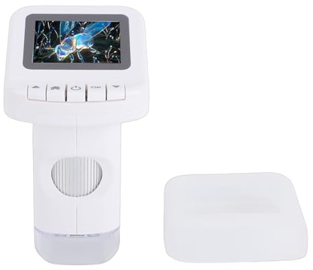 Zunate Microscopio Electrónico Portátil Microscopio de Mano 120-1200X para Experimentos Científicos Grabación de Fotografías y Videos para Estudiantes Ligero y Duradero
