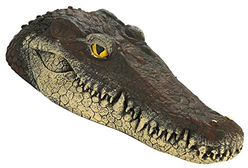 Esenlong Cocodrilo flotante realista estanque jardín animal Decoy decoración para jardín, terraza, apartamento, regalo divertido para amigos