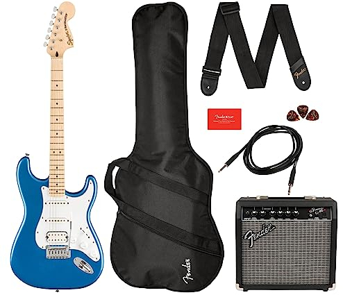 Fender Squier Affinity Strat HSS Pack MN LPB E-Gitarren Set