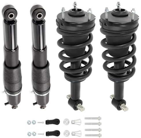 SCITOO Air Struts Suspension Kits Shocks Struts fit for Cadillac for Escalade 2007-2013,for Cadillac for Escalade ESV 2007-2012,for Escalade EXT 2007-2012 Front and Rear Suspensions Replacement Struts