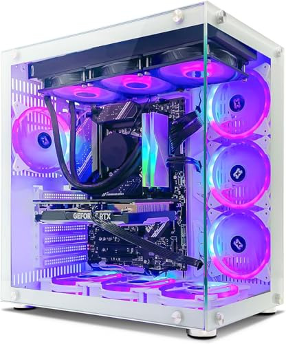 INFOMAX | PC Gamer, Ordinateur de Bureau, PC Gaming - Processeur Ryzen 5 • NVIDIA RTX 3050 6 GO • RAM DDR4 16 GO RGB • SSD 1 to • WiFi • BOÎTIER ARGB • Watercooling • W11