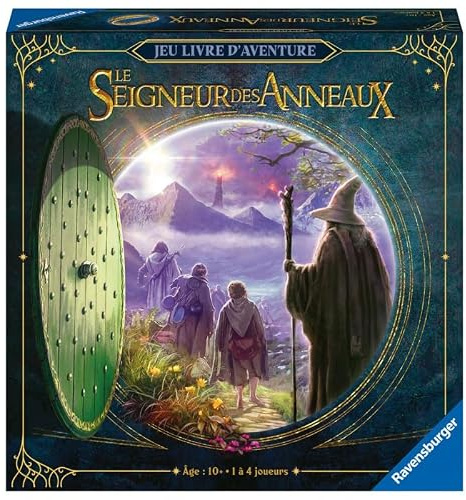 Ravensburger Sagan om ringarna - Äventyrsbok - kooperativt brädspel - 1 till 4 spelare från 10 år - 30 minuter per kapitel (8 kapitel) - Svensk version
