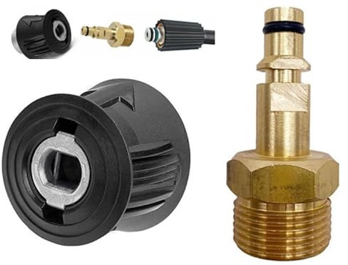 Yuiturt High Pressure Washer Hose Adapter, M22 14mm Quick Release Hose Connector for Karcher K2 K3 K4 K5 K6 K7 Series, Pressure Washer Hose Fittings for Gun and Power Washer