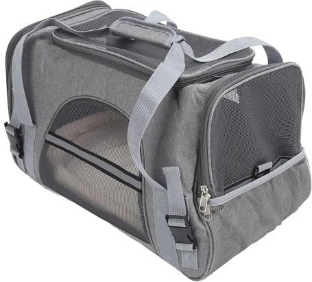 Haustiertransporter, Hundetransporter, Faltbar, Langlebig, Tragbar, für den Außenbereich (Gray)