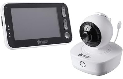 Tommee Tippee Dreamee Video and Sound Baby Monitor with Camera, Night Vision, 4.3-Inch Display, Two-Way Audio, CrySensor, 300m Range