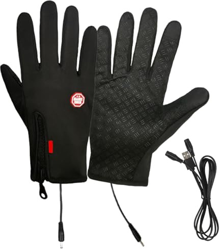 Cold Weather Hand Warmer Heating Gloves for Men and Women - Heated Gloves Compatible With Phones, Electric Hand Warmers for Travel, Cycling, Fishing, Camping, Running, Skiing, Hunting
