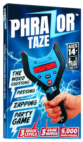 PhraZor Taze – Shockingly Fun Word-Guessing Party Game with 3 Shock Levels, 3 Play Modes & Cheat Detector – 5,000+ Words, Multiplayer for Teens & Adults and Family Game Night