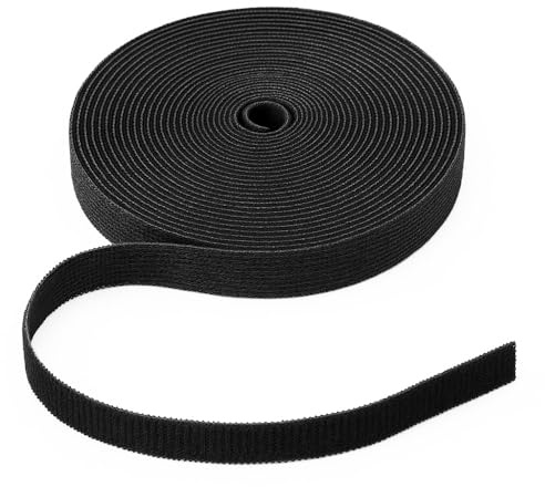 Offgridtec Klettverschluss-Kabelbinderrolle 10m x 10mm, wiederverwendbar & zuschneidbar, Kabelorganisator, flexibles Nylon-Kabelband für Kabelmanagement, Elektronik & Home Office