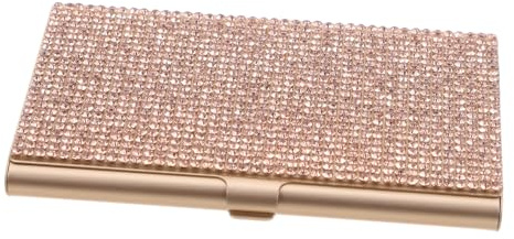 WRITWAA Metal Business Card Holder Portable Business Card Case in Aluminum Alloy for Office Use
