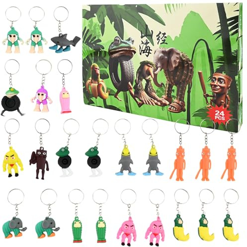 Tung Tung Tung Sahur Advent Calendar 2025-24 Days Italian Brainrot Collectible Toys, Tralalero Tralala Gift for Kids, Adults, Fans & Friends