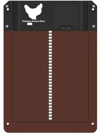 Helautomatisk DöRr Till HöNshus Tillbehör For Husdjursluckor Automatisk Hönsgård Dörröppnare Batteridriven Ljussensorkontroll Vattentät Uppgradering ABS-husport SäKer, VäDerbestäNdig, PåLitlig(A)